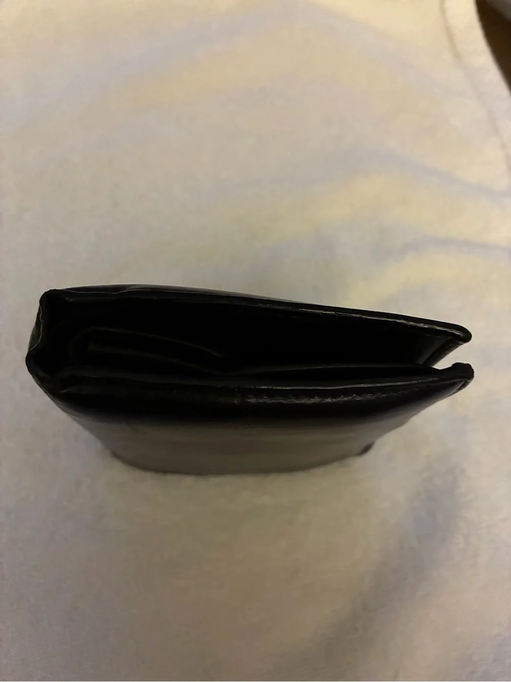 Vintage Celine Bifold Black Leather Wallet - Triomphe Logo